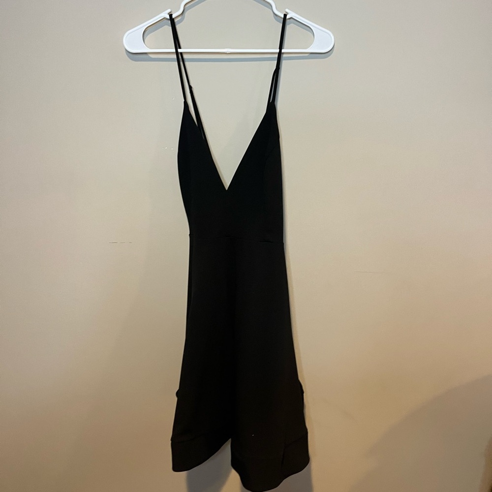 Black mini dress